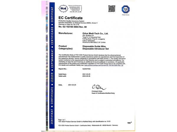 CE Certificate